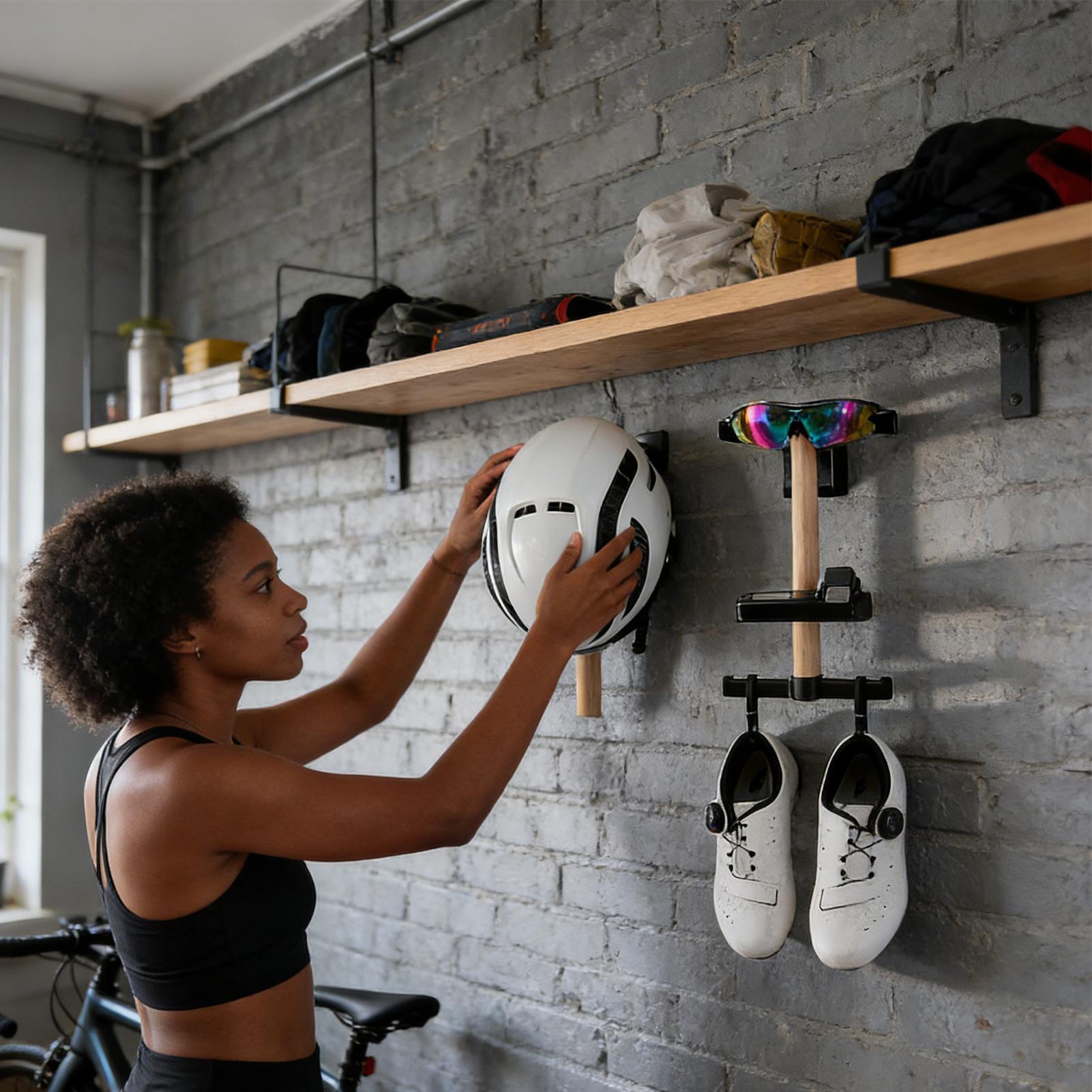 Bicycle Gear Rack 1 Set Wall M - Cycling Gear Organizer Wall recension och pris