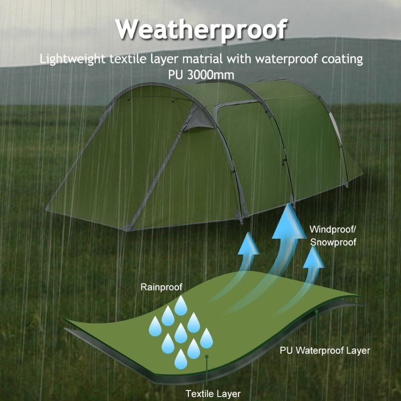 4 Person Waterproof Camping Te - Cycling Gear Needed recension och pris