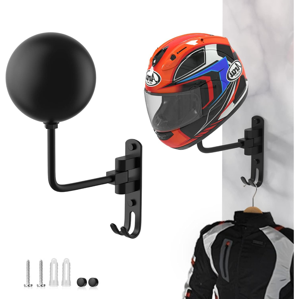 Helmet Hanger Wall Mount 180°  - Cycling Gear Organizer Wall recension och pris